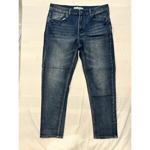 Stitches & Rivets Jeans Mens 36x30 Blue Straight Denim Medium Wash Casual
